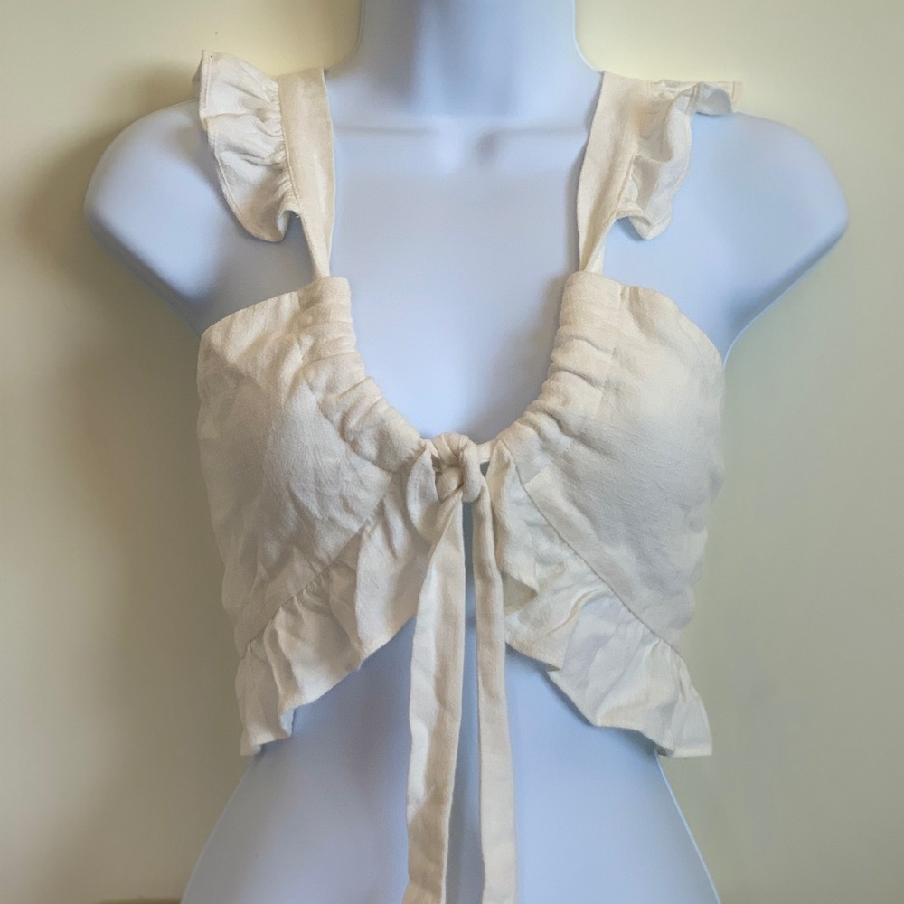 New Off White Boho Top